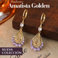 PENDIENTES AMATISTA GOLDEN
