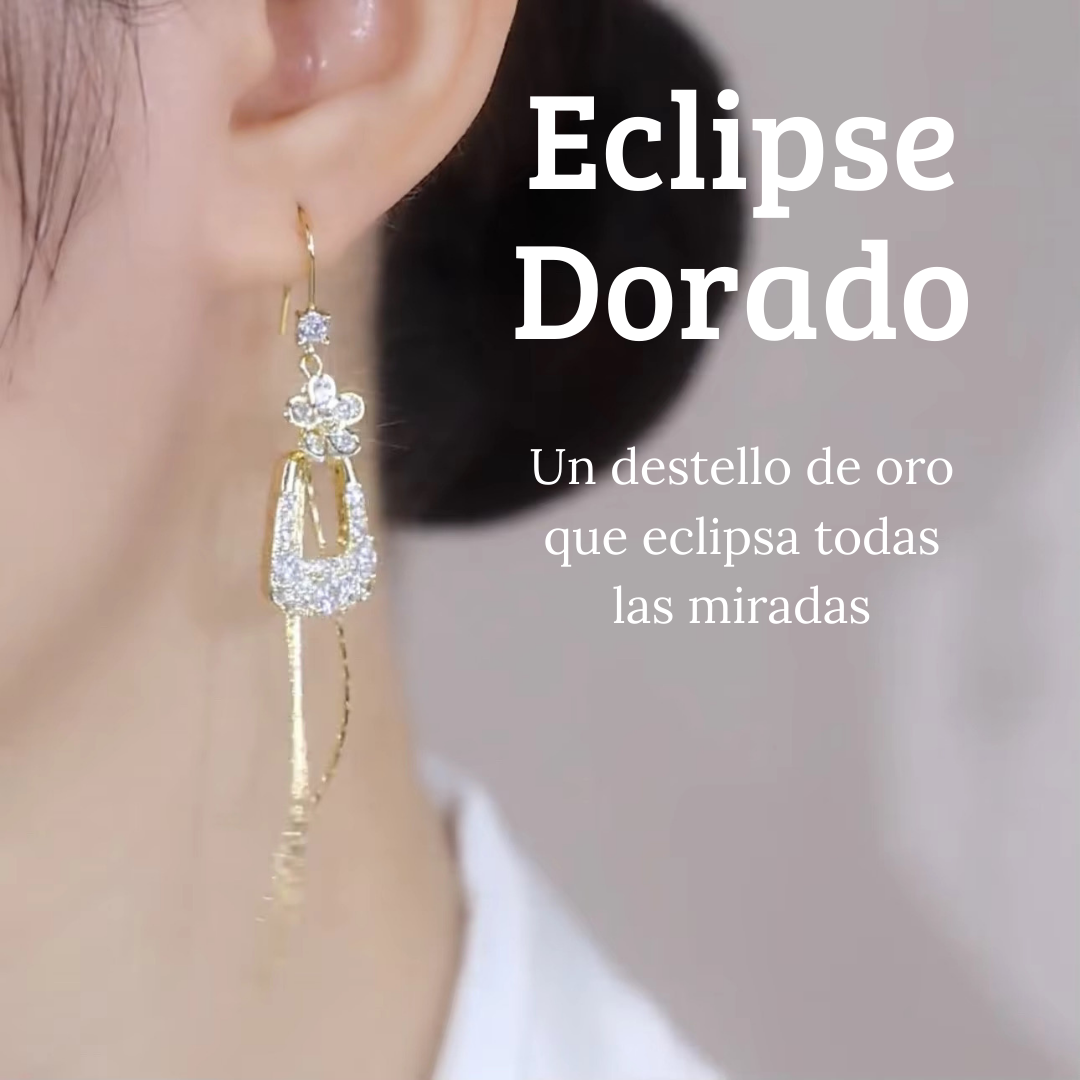 PENDIENTES ECLIPSE DORADO