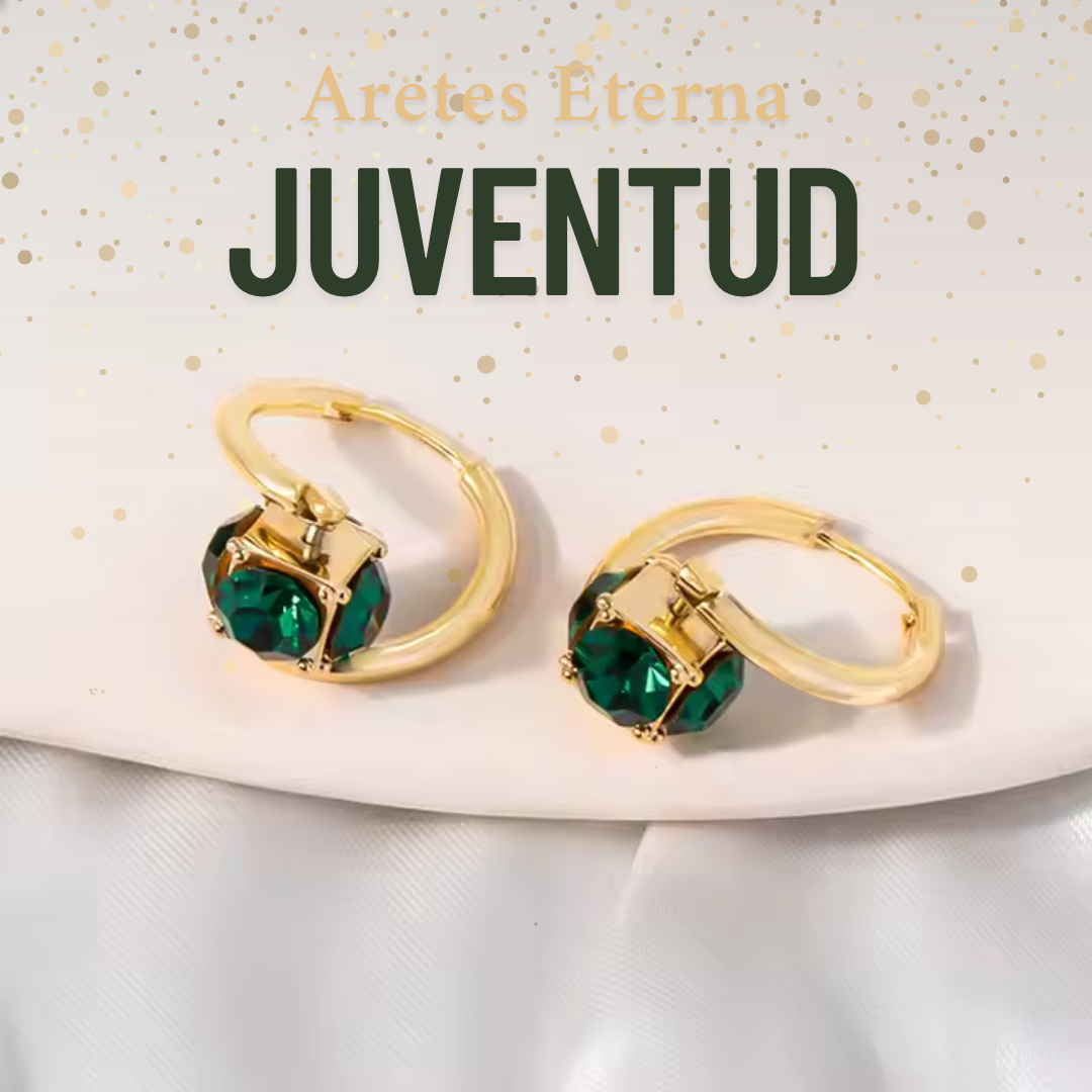 ARETES ESMERALDAS DE LA ETERNA JUVENTUD