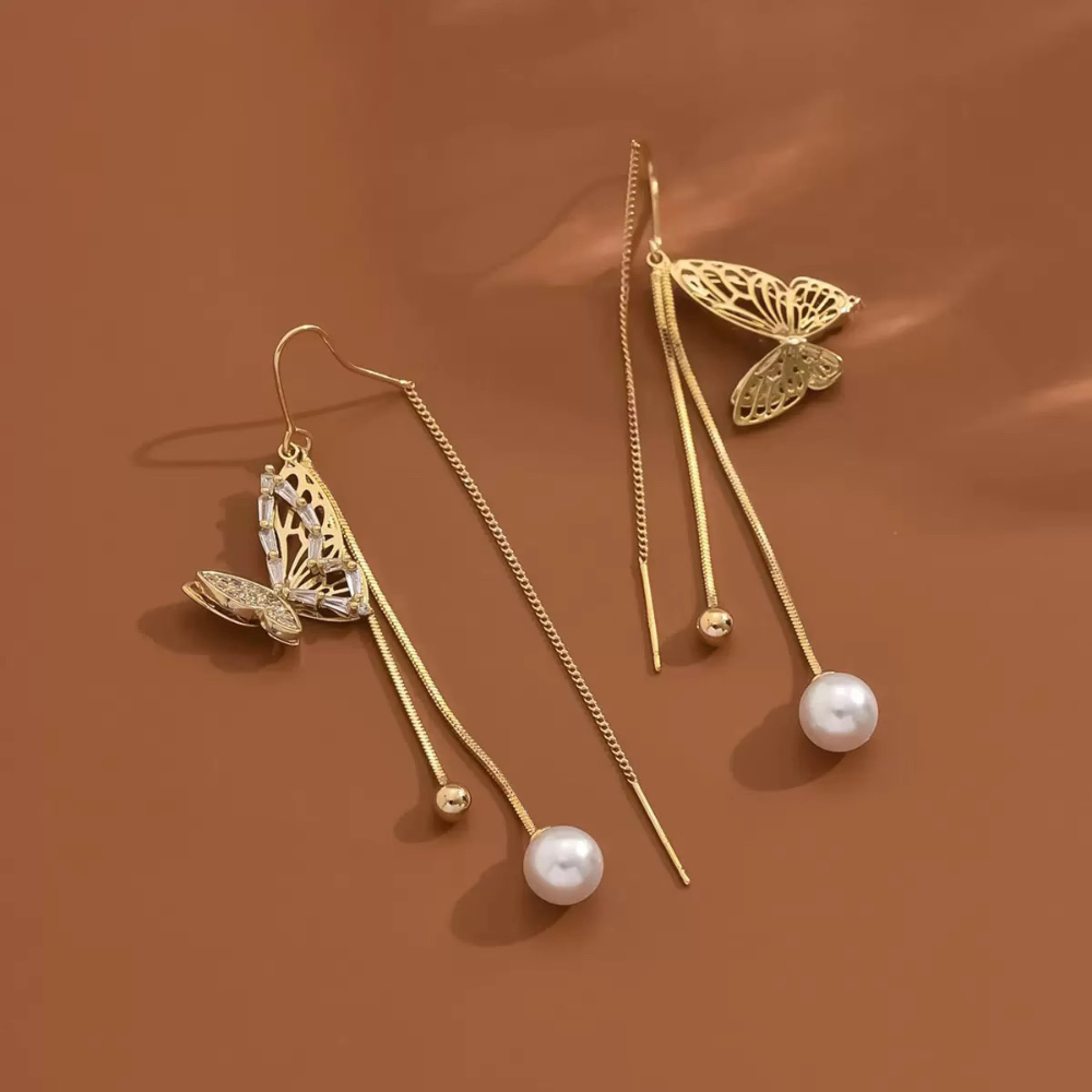 ¡EXCLUSIVOS! PENDIENTES LARGOS DE MARIPOSA