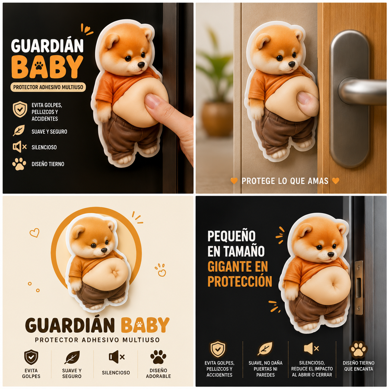 STIKERS PEQUEÑO GUARDIAN (La protección mas tierna para tu hogar)