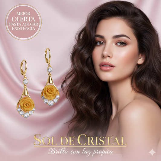 PENDIENTE SOL DE CRISTAL