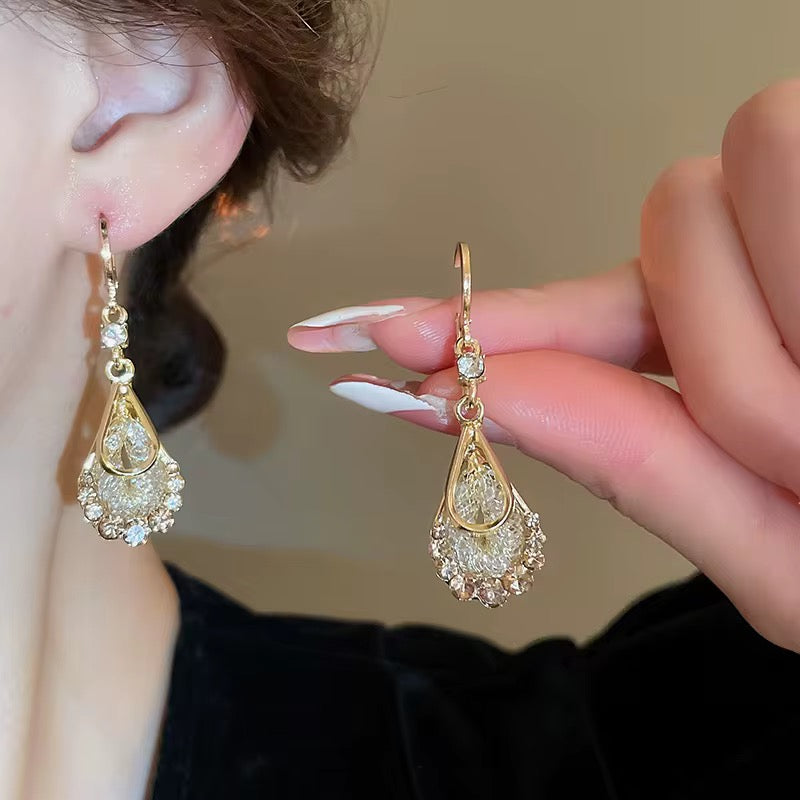 PENDIENTES AMATISTA GOLDEN